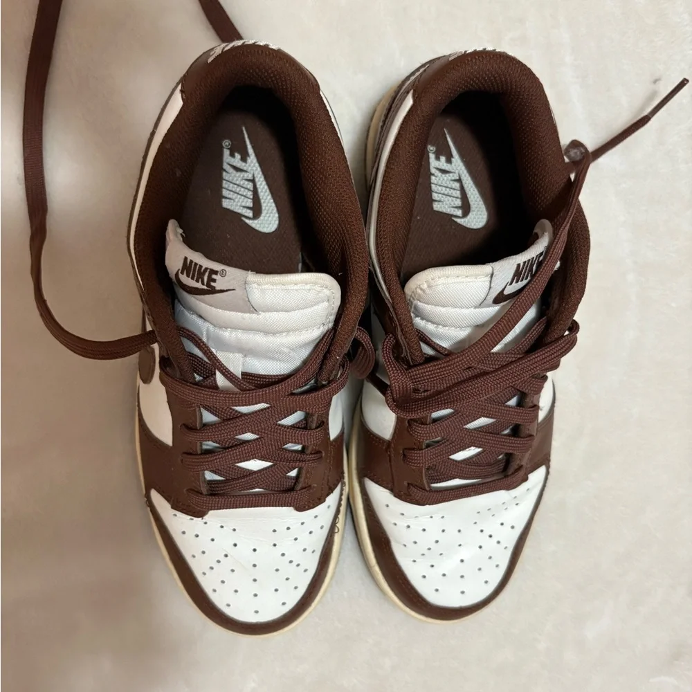 Nike Women’s  Brown and White Sneakers - Picture 3 of 5